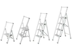 Aluminiowa drabina, 3-stopniowa, WENKO