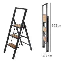 Aluminiowa drabina, 3-stopniowa, WENKO