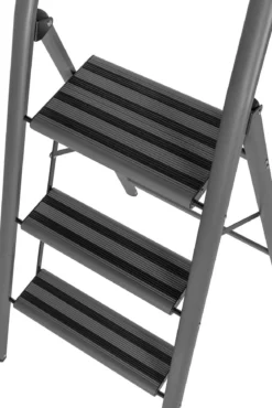 Aluminiowa drabina, 3-stopniowa, WENKO