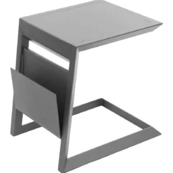 Aluminiowy stolik z gazetnikiem ALLURE