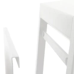 Aluminiowy stolik z gazetnikiem ALLURE