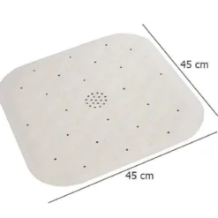 Antypoślizgowa mata do brodzika NATUAL RUBBER, 45 x 45 cm