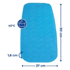 Antypoślizgowa mata do wanny NATURAL RUBBER, 90 x 37 cm