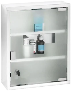 Apteczka MEDICINE CHEST zamykana na kluczyk - 30 x 12 x 40 cm, WENKO