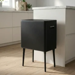 Automatyczny kosz na śmieci, 35 l, metalowy