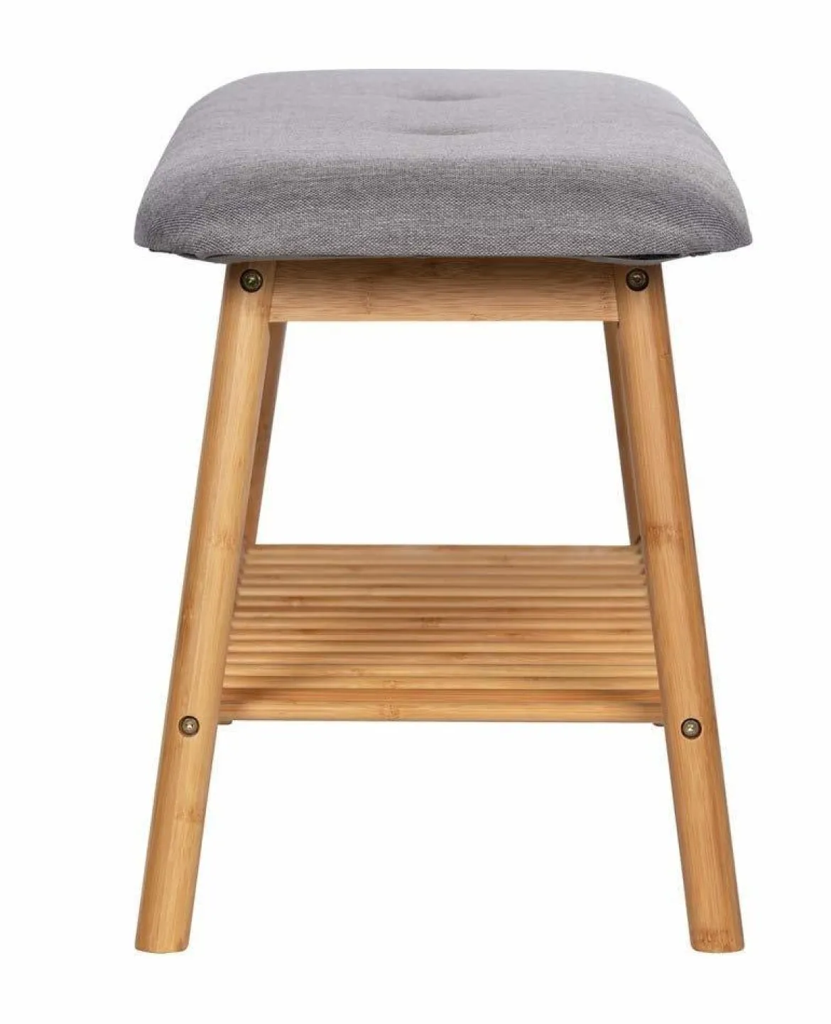 Ława do przedpokoju z półką na buty BAHARI, bambusowa, WENKO