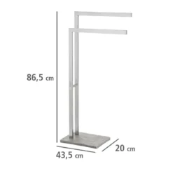 Łazienkowy stojak na ręczniki GRANITE - 2 ramienny, WENKO