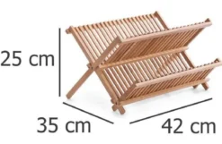 Bambusowa suszarka do naczyń, ociekacz - 2 poziomy, ZELLER