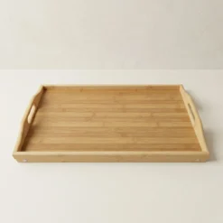 Bambusowa taca śniadaniowa z rozkładanymi nóżkami LENTO, 54 x 30 x 24 cm