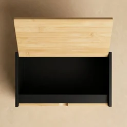 Bambusowy chlebak CADRE, dwustronnie otwierany, 20 x 33 x 20 cm