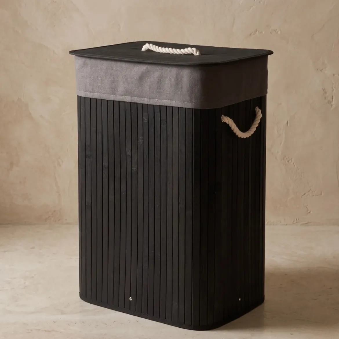 Bambusowy kosz na pranie SADE, 80 l