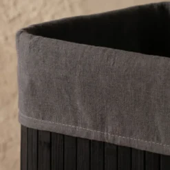 Bambusowy kosz na pranie SADE, 80 l