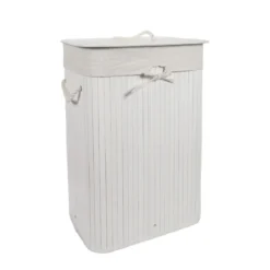 Bambusowy kosz na pranie ZORA, 72 l