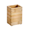 Bambusowy kubek na szczotki, 8 x 6 x 12 cm
