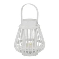 Bambusowy lampion Ilvie, 16 cm, tealight
