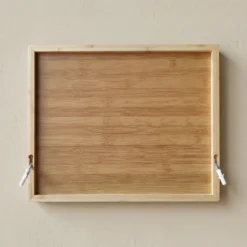 Bambusowy organizer na przyprawy PALETTE z montażem do ściany, 30 słoiczków Ø 4,5 x 9 cm