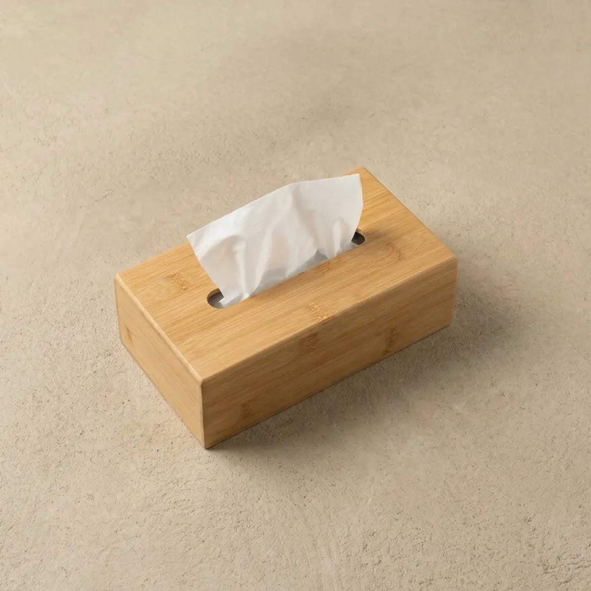 Bambusowy pojemnik na chusteczki SOVO, 25 x 13 cm