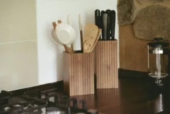 Bambusowy stojak na akcesoria kuchenne MERA