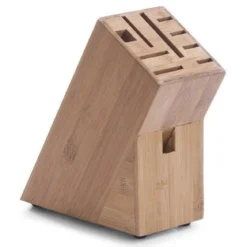 Bambusowy stojak na noże, blok do noży - 22x22x9cm