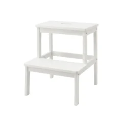 Bambusowy taboret ze schodkiem KROK, wys. 46 cm