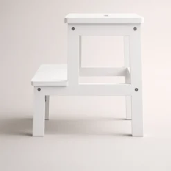 Bambusowy taboret ze schodkiem KROK, wys. 46 cm