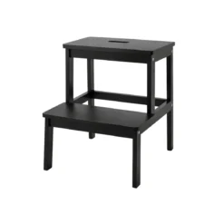 Bambusowy taboret ze schodkiem KROK, wys. 46 cm