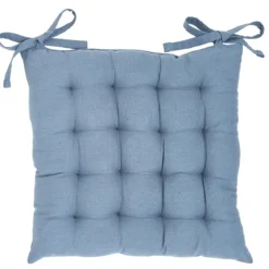 Bawełniana poduszka na krzesło kuchenne COMFORT, wiązana, 38 x 38 cm