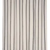 Bawełniana zasłona na przelotkach TROP czarne paski, 135 x 260 cm
