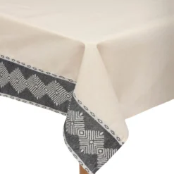 Bawełniany obrus na stół prostokątny 150 x 250 cm DEAMS z 6 serwetkami