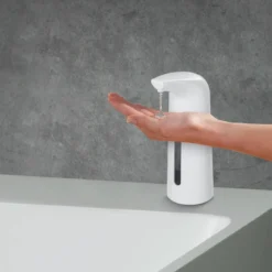 Bezdotykowy dozownik do płynu do dezynfekcji LARINO, z sensorem na podczerwień,400 ml, WENKO