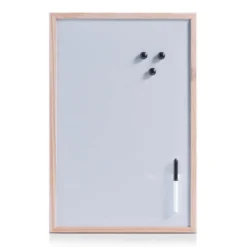 Biała tablica magnetyczna z pisakiem, 40 x 60 cm