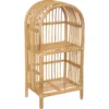Biblioteczka na książki, rattanowa, 76 cm
