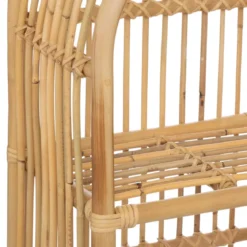 Biblioteczka na książki, rattanowa, 76 cm