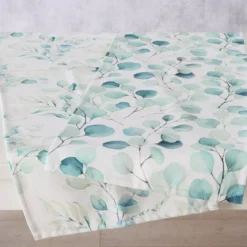 Bieżnik dekoracyjny z motywem roślinnym EUKANA, 40 x 140 cm