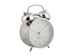 Budzik retro PEARL GLOW, Ø 8 cm