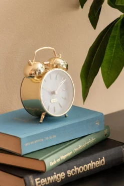 Budzik retro PEARL GLOW, Ø 8 cm