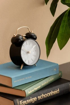 Budzik retro PEARL GLOW, Ø 8 cm