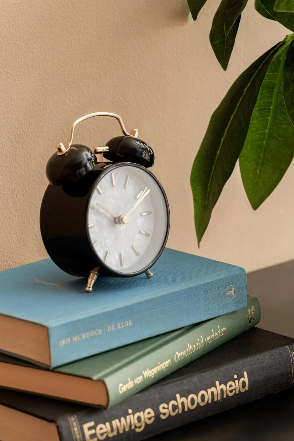 Budzik retro PEARL GLOW, Ø 8 cm