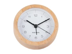 Budzik z bambusową obudową NEAT, Ø 10 cm