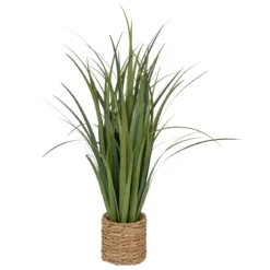 Bukiet lnu ZYA w doniczce z włókien naturalnych, 91 cm