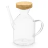 Butelka na oliwę INTRA z bambusową pokrywką, 600 ml