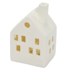 Ceramiczne domki LED SCANDI, 3 ozdoby świetlne