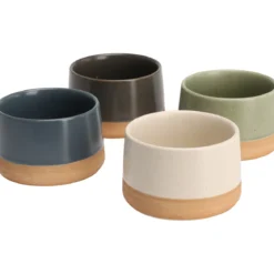 Ceramiczne miseczki na przekąski VOYO, 4 x Ø 9,5 cm