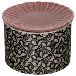 Ceramiczne pudełko z talerzykiem, Ø 12,5 cm