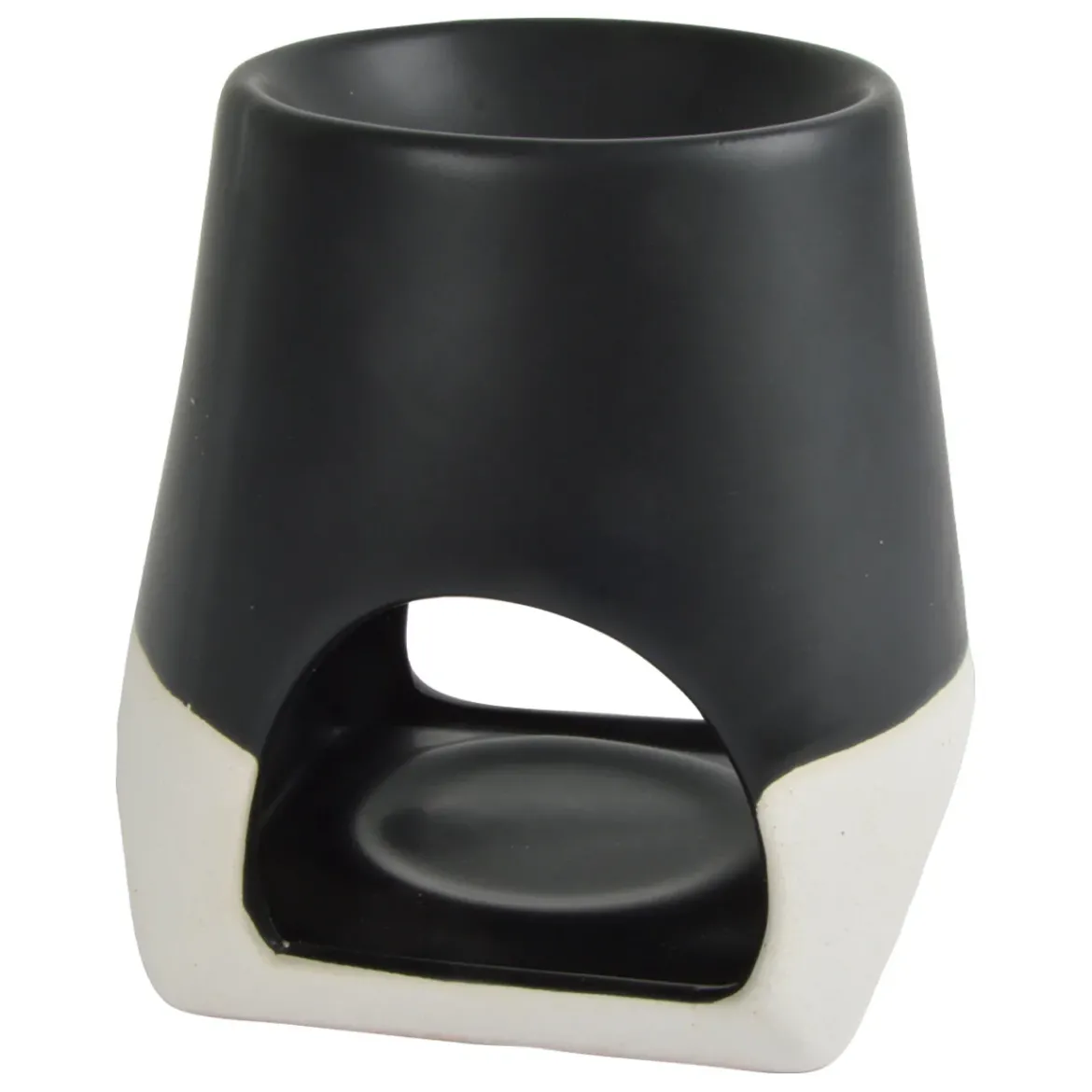 Ceramiczny kominek na tealight i wosk zapachowy, 10,5 cm