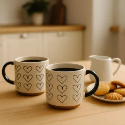 Ceramiczny kubek z uchem, 350 ml