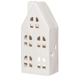 Ceramiczny lampion domek, wys. 17 cm