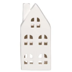 Ceramiczny lampion domek, wys. 17 cm