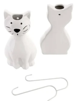 Ceramiczny nawilżacz powietrza na kaloryfer KOT, 4 sztuki w zestawie