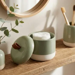 Ceramiczny pojemnik na waciki THE PASTELS, Ø 10 cm